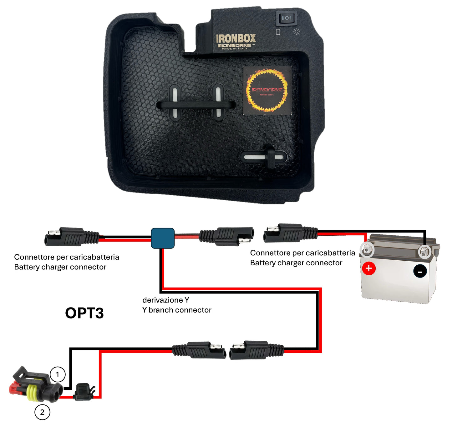 IRONBOX - portaoggetti smart da borsa rigida
