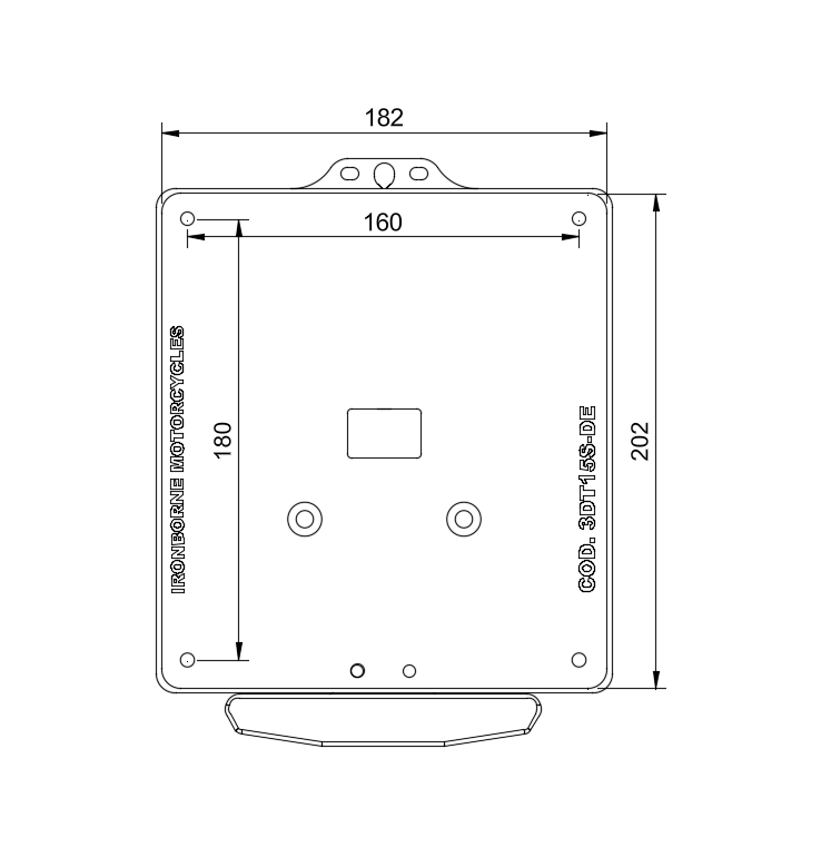 Porta Targa "SPORT" Touring 2024-up Deutschland con solo luce targa